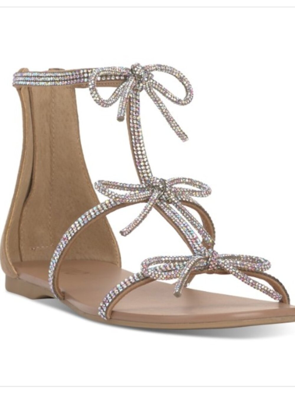 I.n.c. International Concepts Women's Gertrudis Bow Flat Sandals Ab Bling